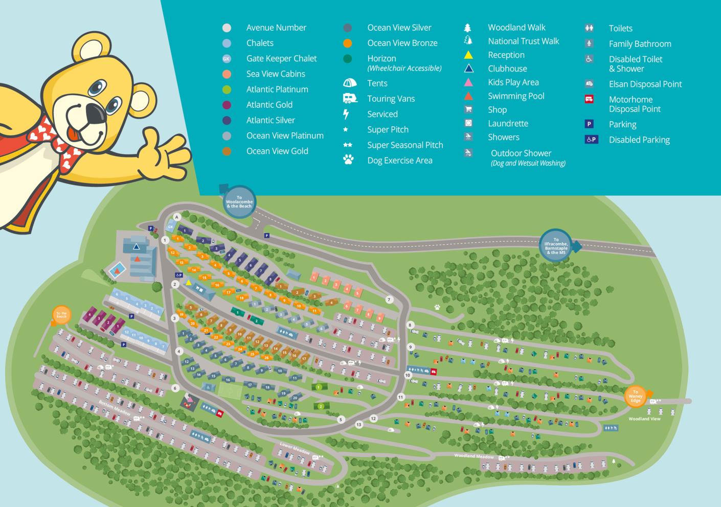 Woolacombe Bay Holiday Park Map   17337   Woolacombe Sands 2023 MAP 