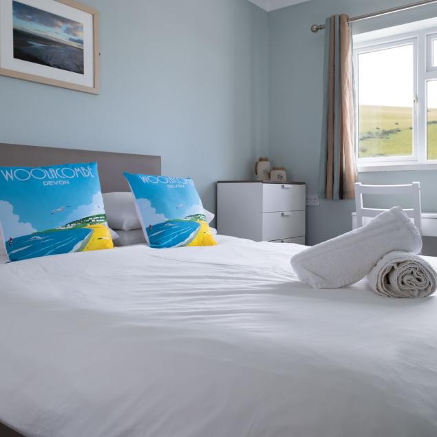 Double Bedroom in Woolacombe Sands Sea View Chalet