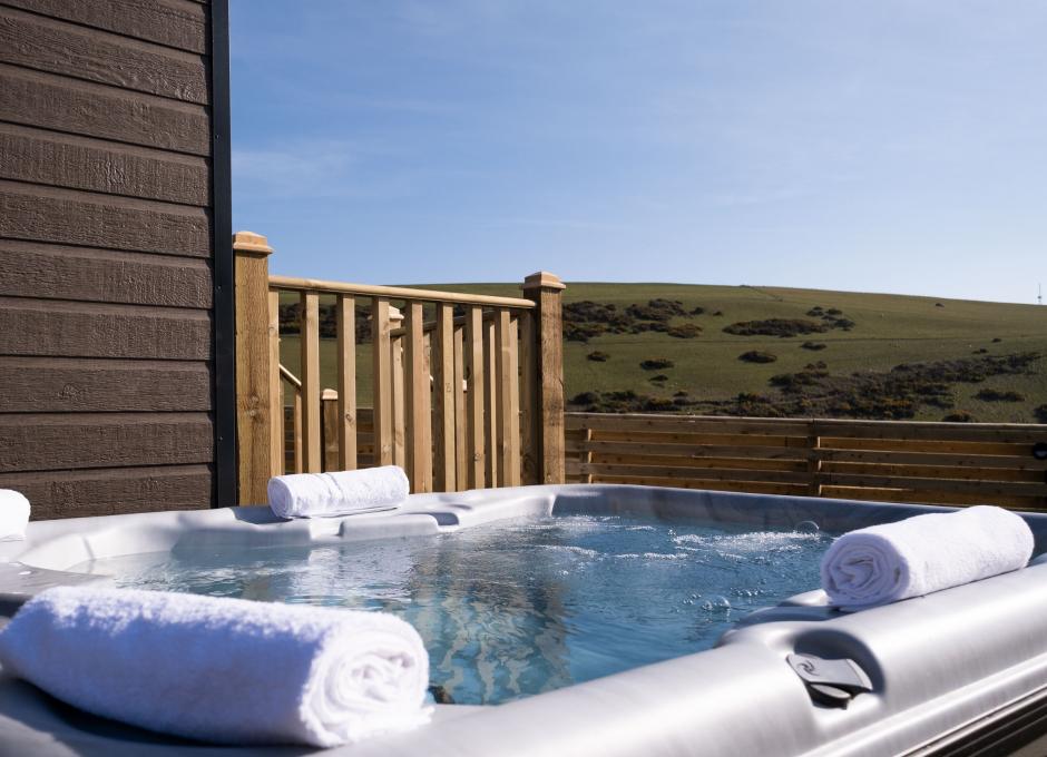 Woolacombe Sands Holiday Park Sea View Cabin Hot Tub