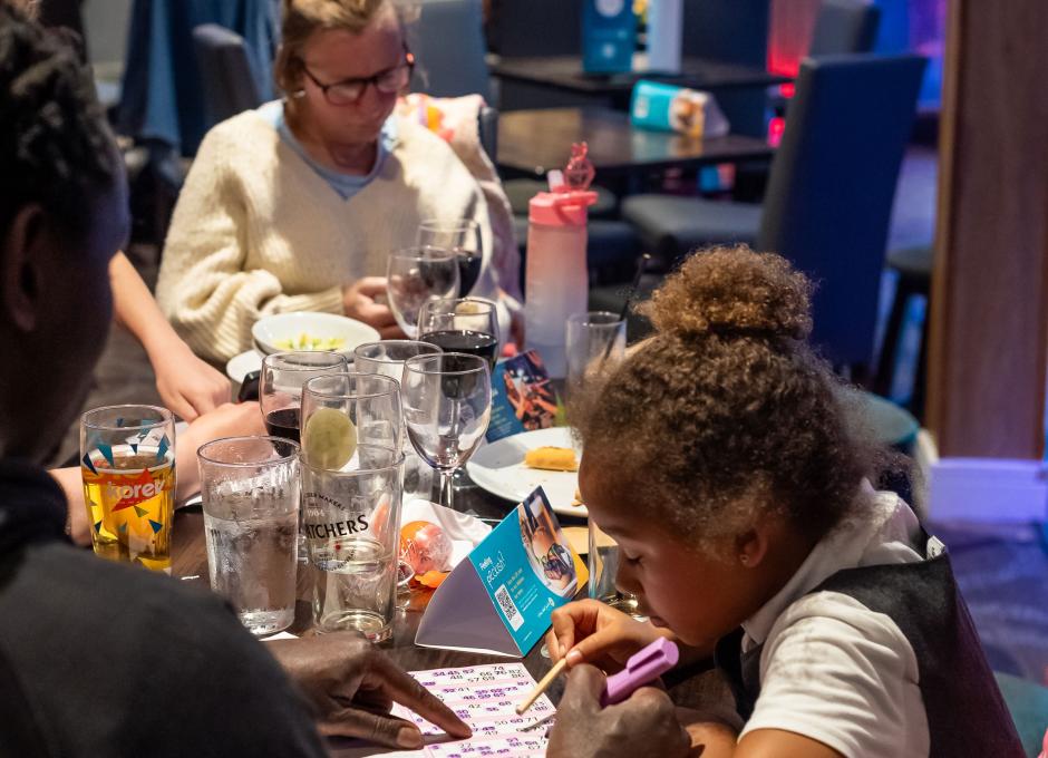 Guests playing Bingo at Woolacombe Sands Holiday Park